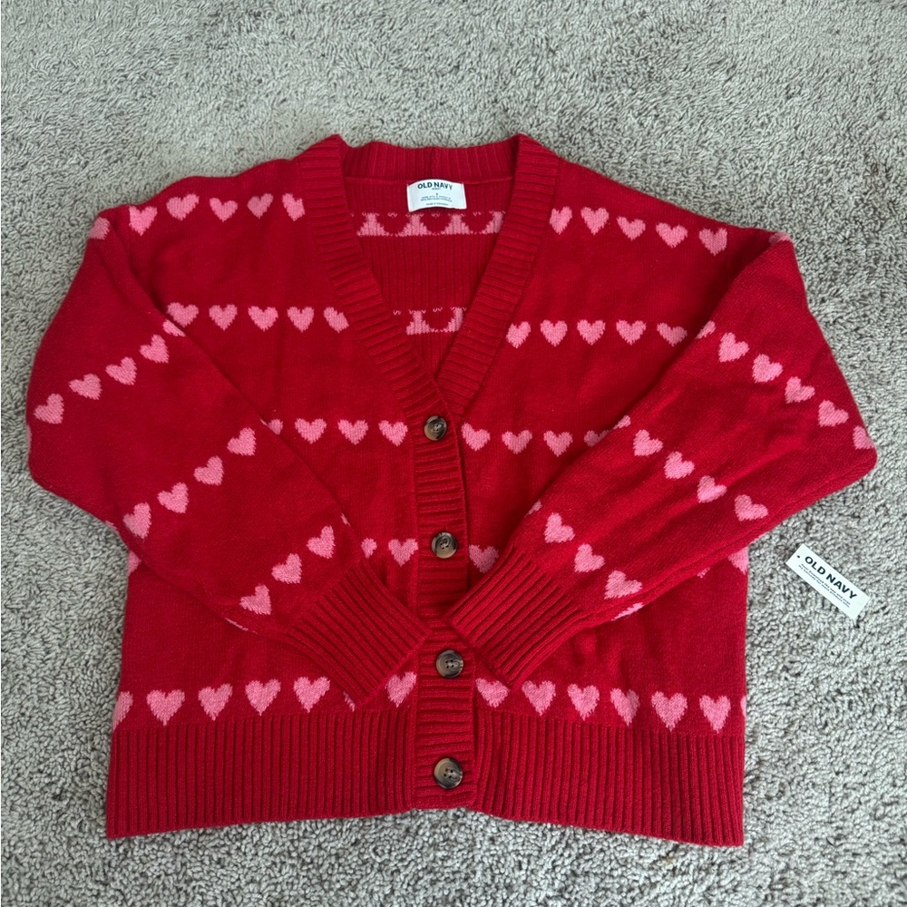 Old Navy Heart Sweater Cardigan